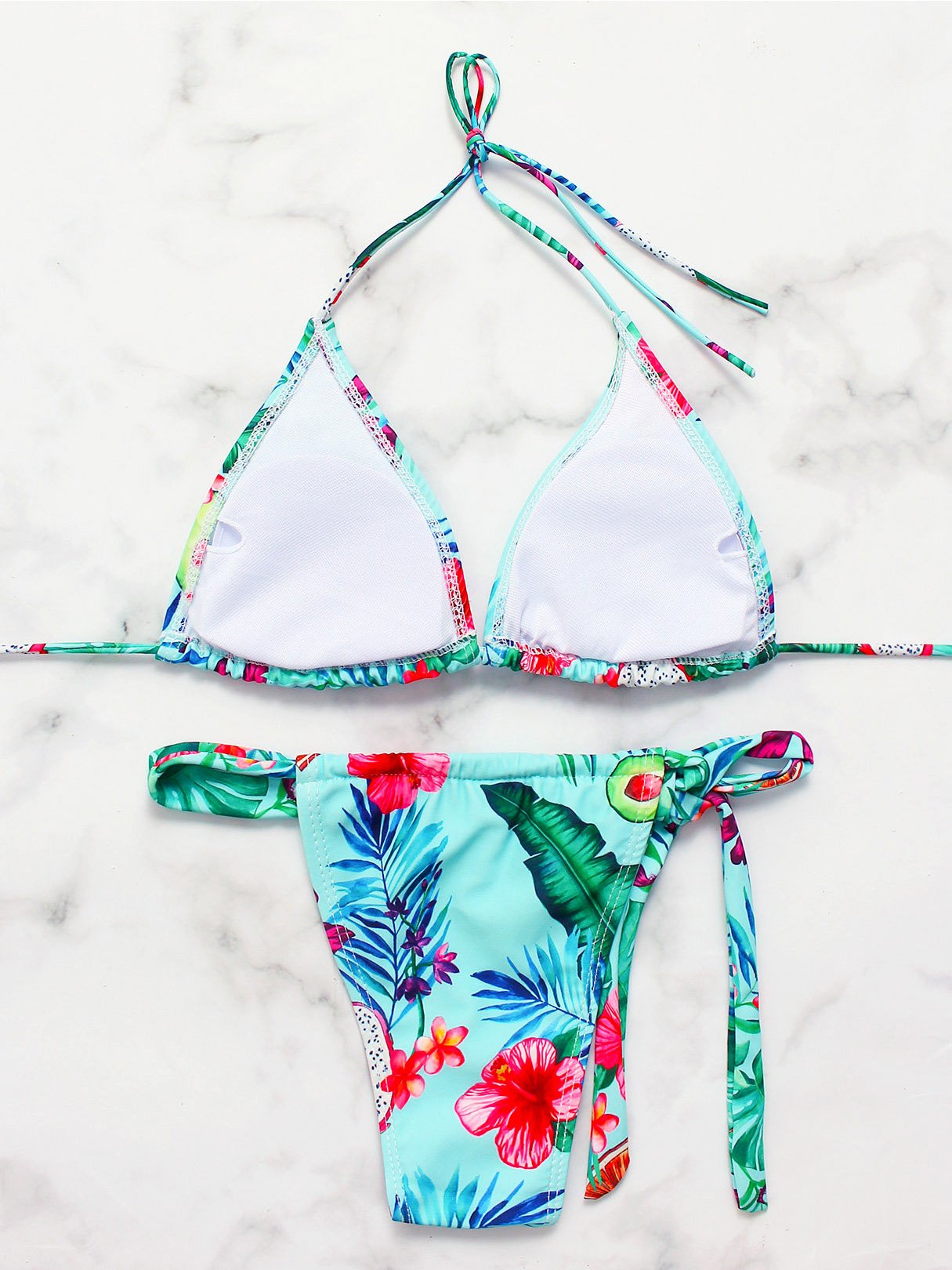 NEW FEELING Womens Blue Bikinis