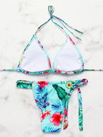 NEW FEELING Womens Blue Bikinis