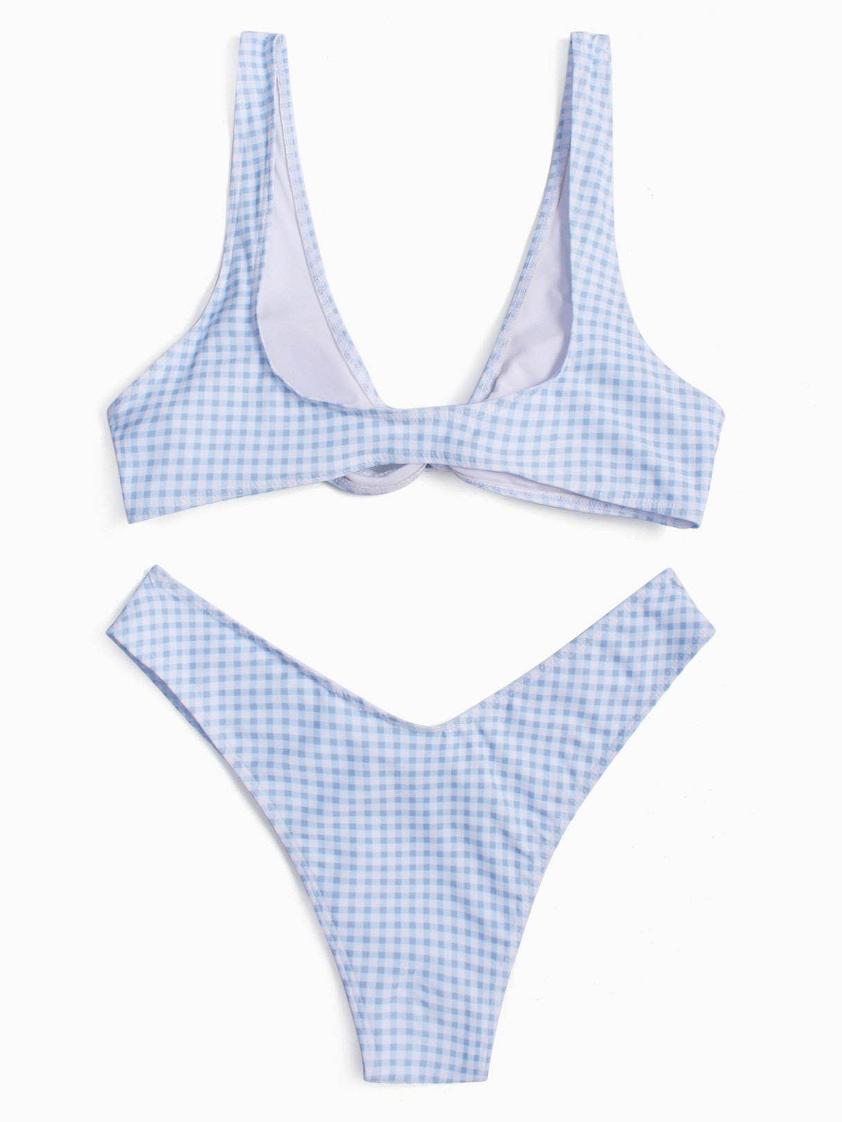 NEW FEELING Womens Blue Bikinis