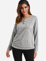 Wholesale Round Neck Long Sleeve Top