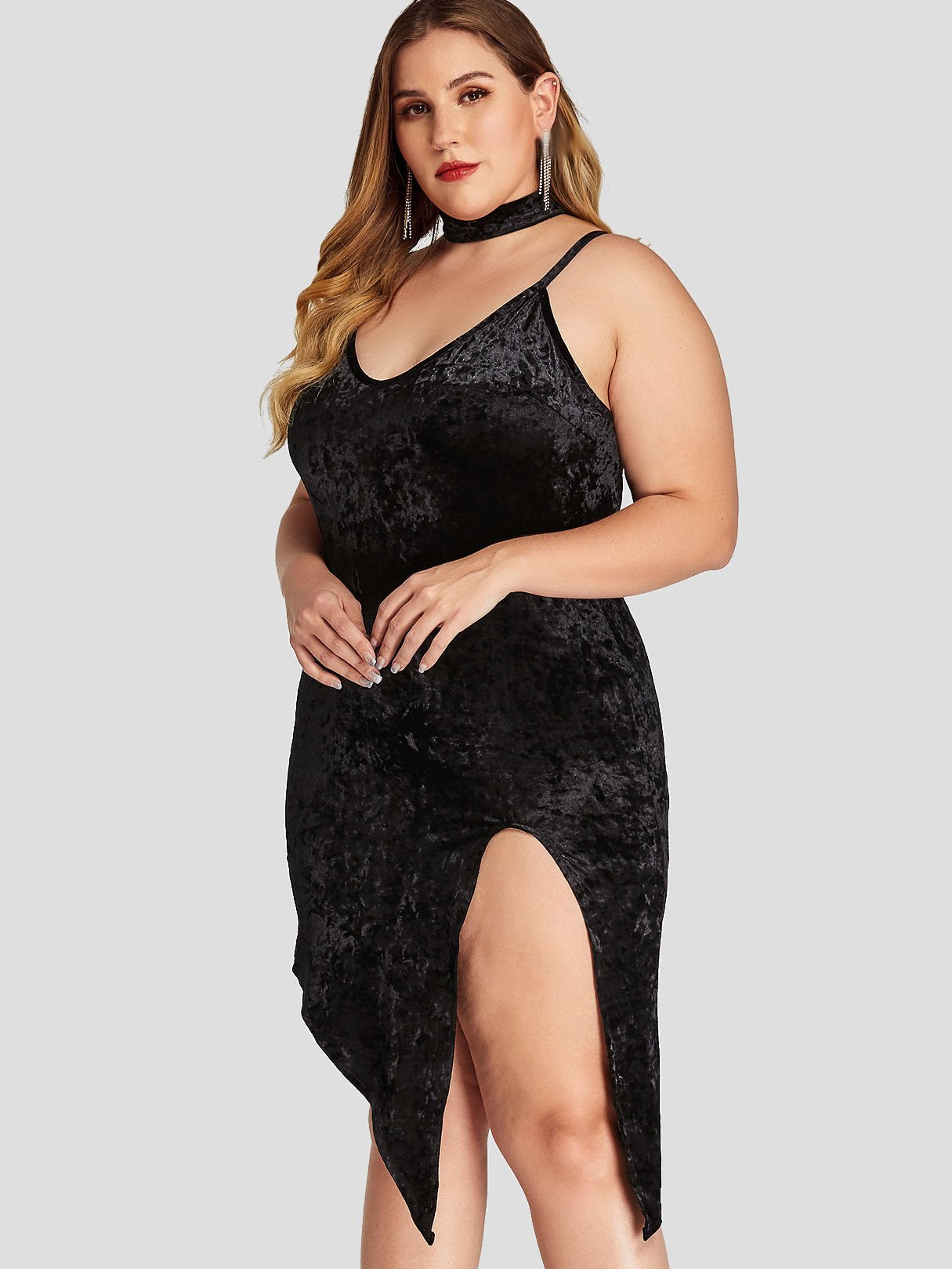 ODM Ladies Sleeveless Plus Size Dress