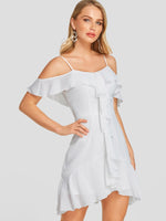 OEM Ladies White Mini Dresses