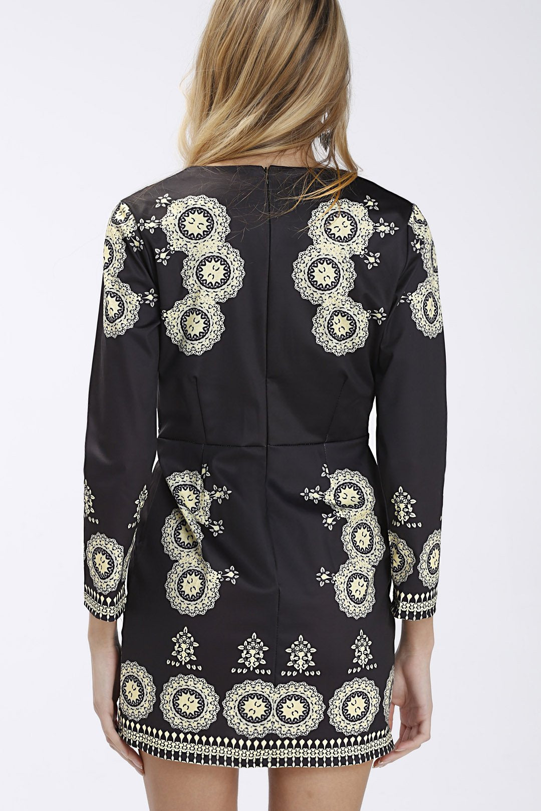 NEW FEELING Womens Black Floral Dresses