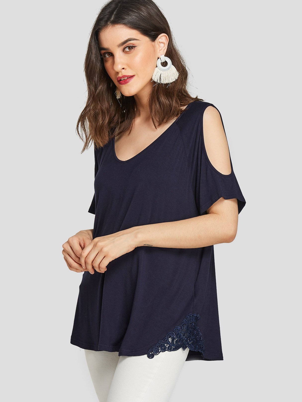 OEM Ladies Navy T-Shirts