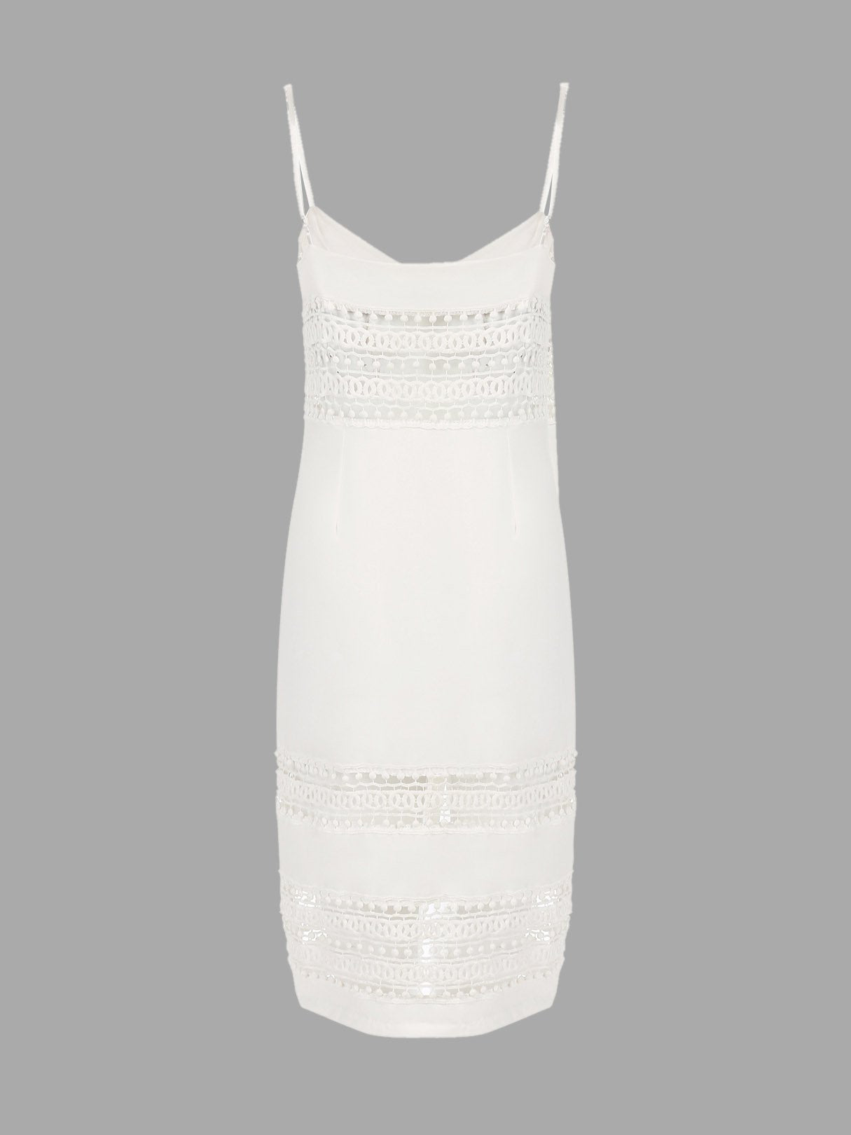 NEW FEELING Womens White V-Neck Dresses