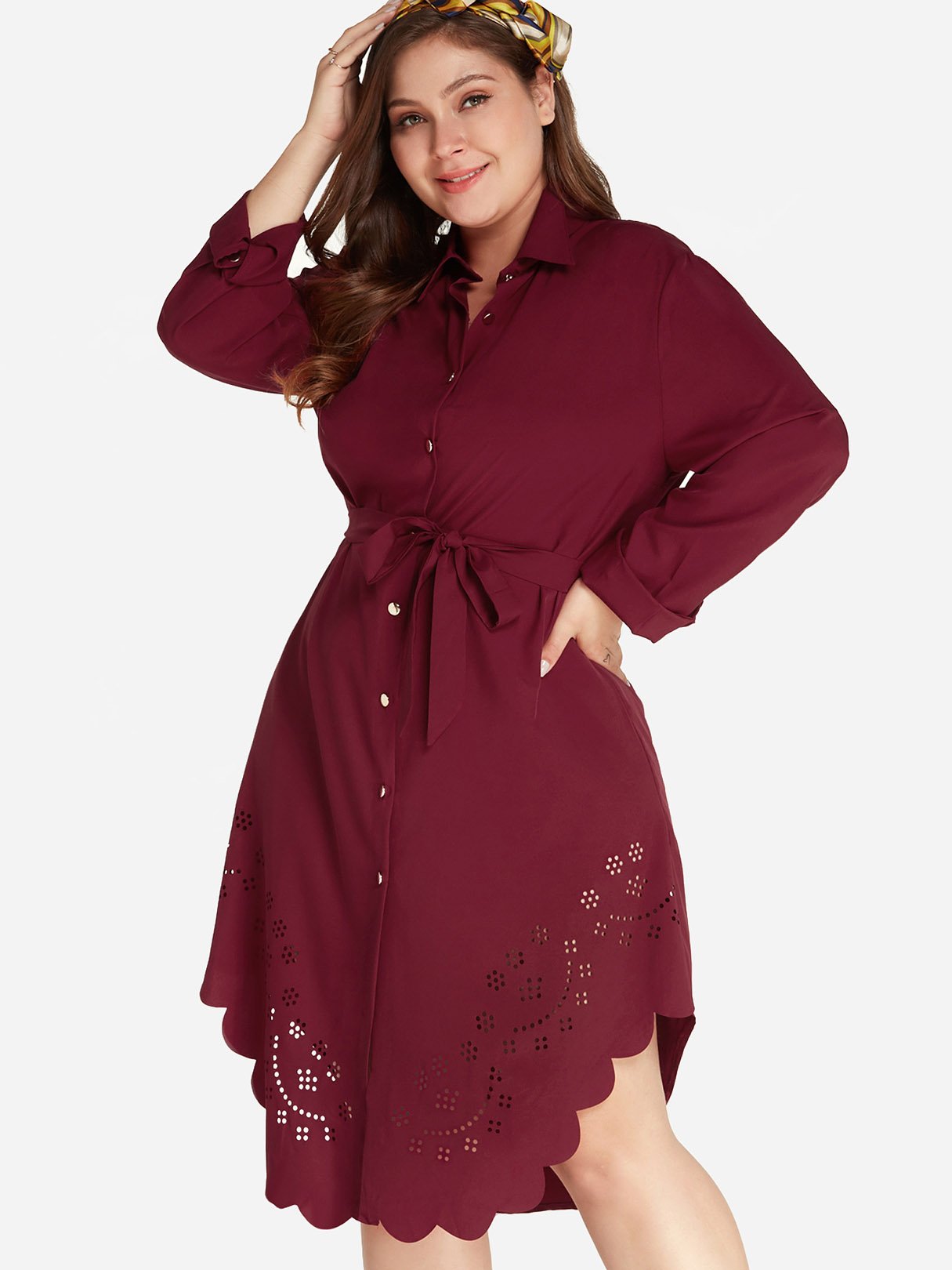 OEM Ladies Red Plus Size Dresses