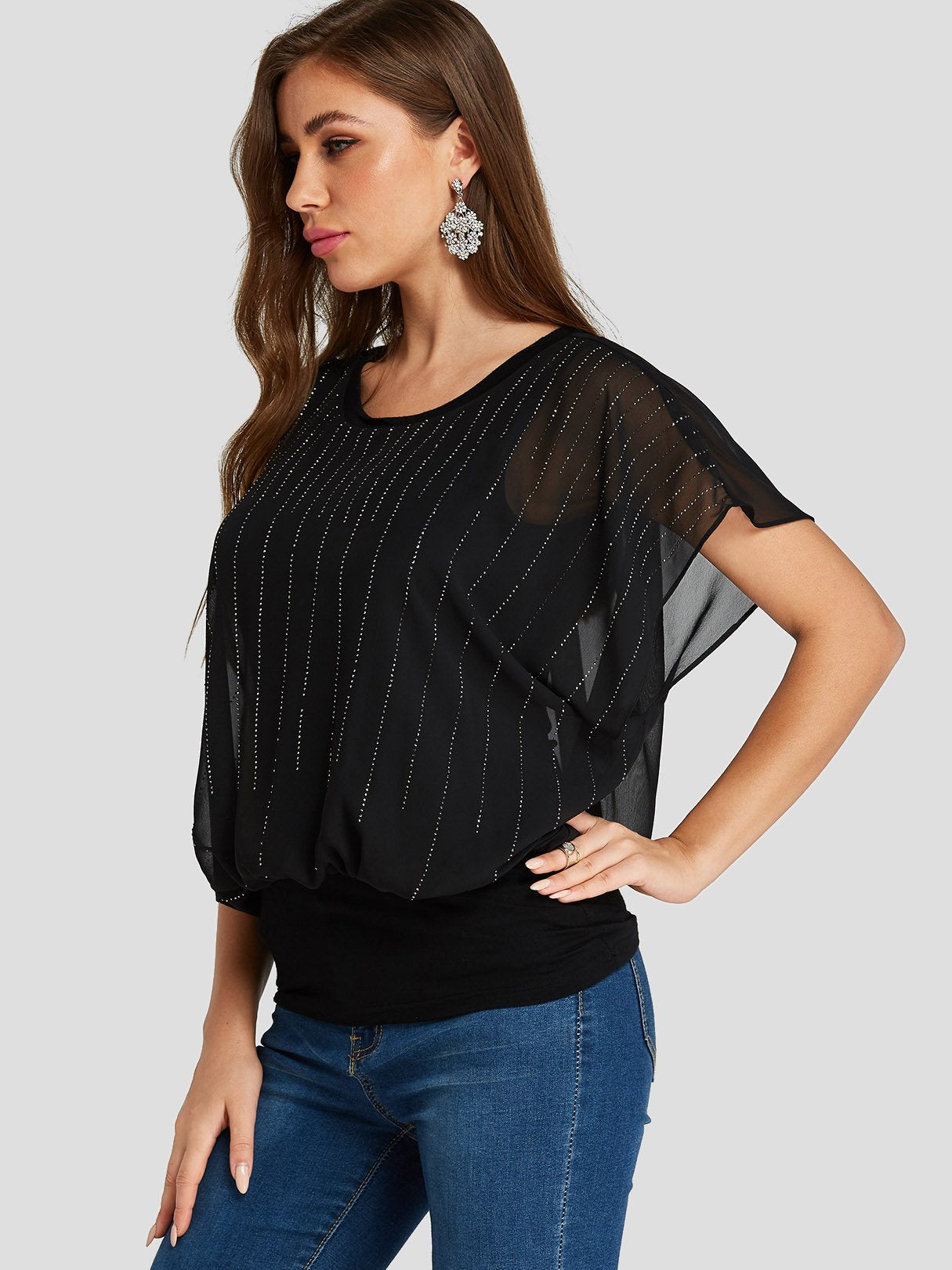 OEM Ladies Black T-Shirts