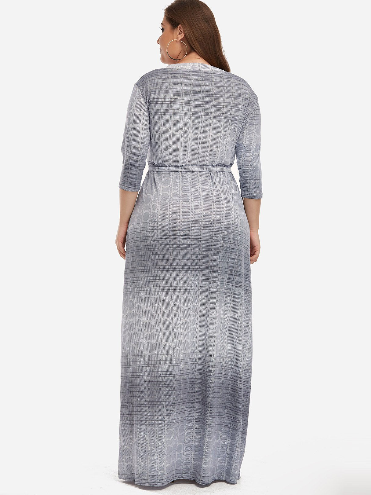 NEW FEELING Womens Grey Plus Size Dresses