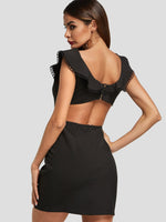 NEW FEELING Womens Black Mini Dresses