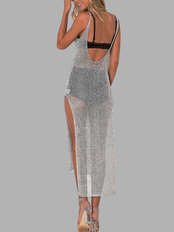 NEW FEELING Womens Grey Midi Dresses