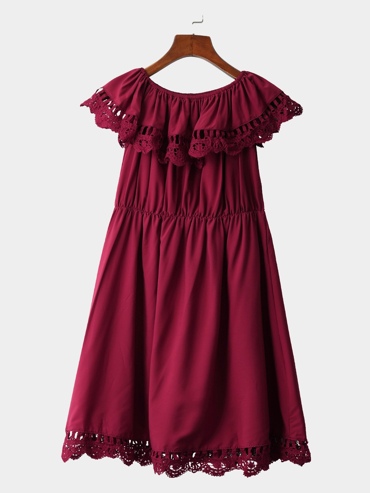 NEW FEELING Womens Burgundy Mini Dresses