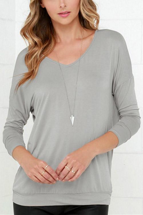 OEM ODM Womens Grey T-Shirts