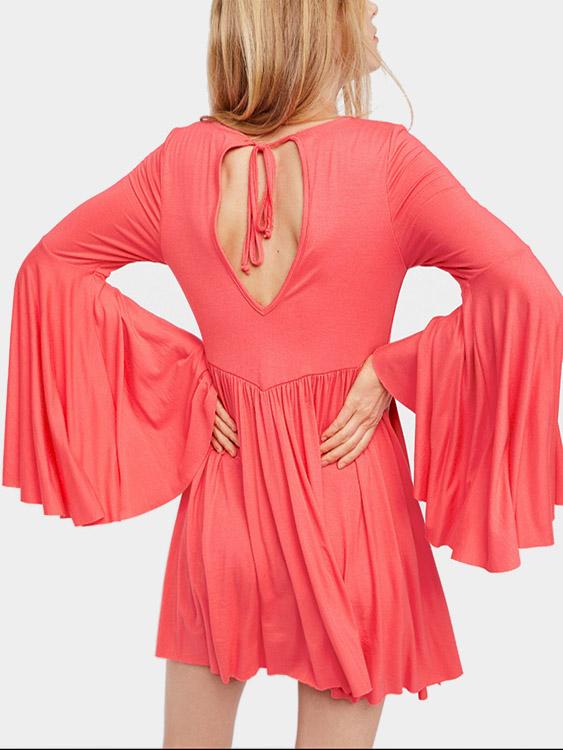 OEM Ladies Pink Mini Dresses