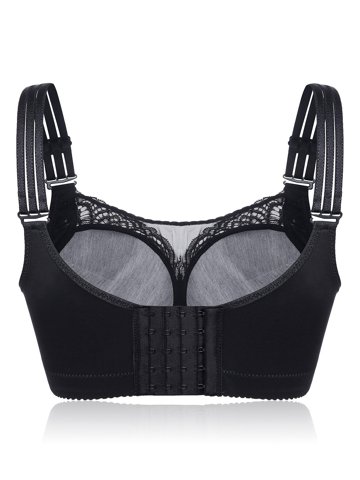 NEW FEELING Womens Black Plus Size Intimates