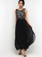 OEM Ladies Black Maxi Dresses