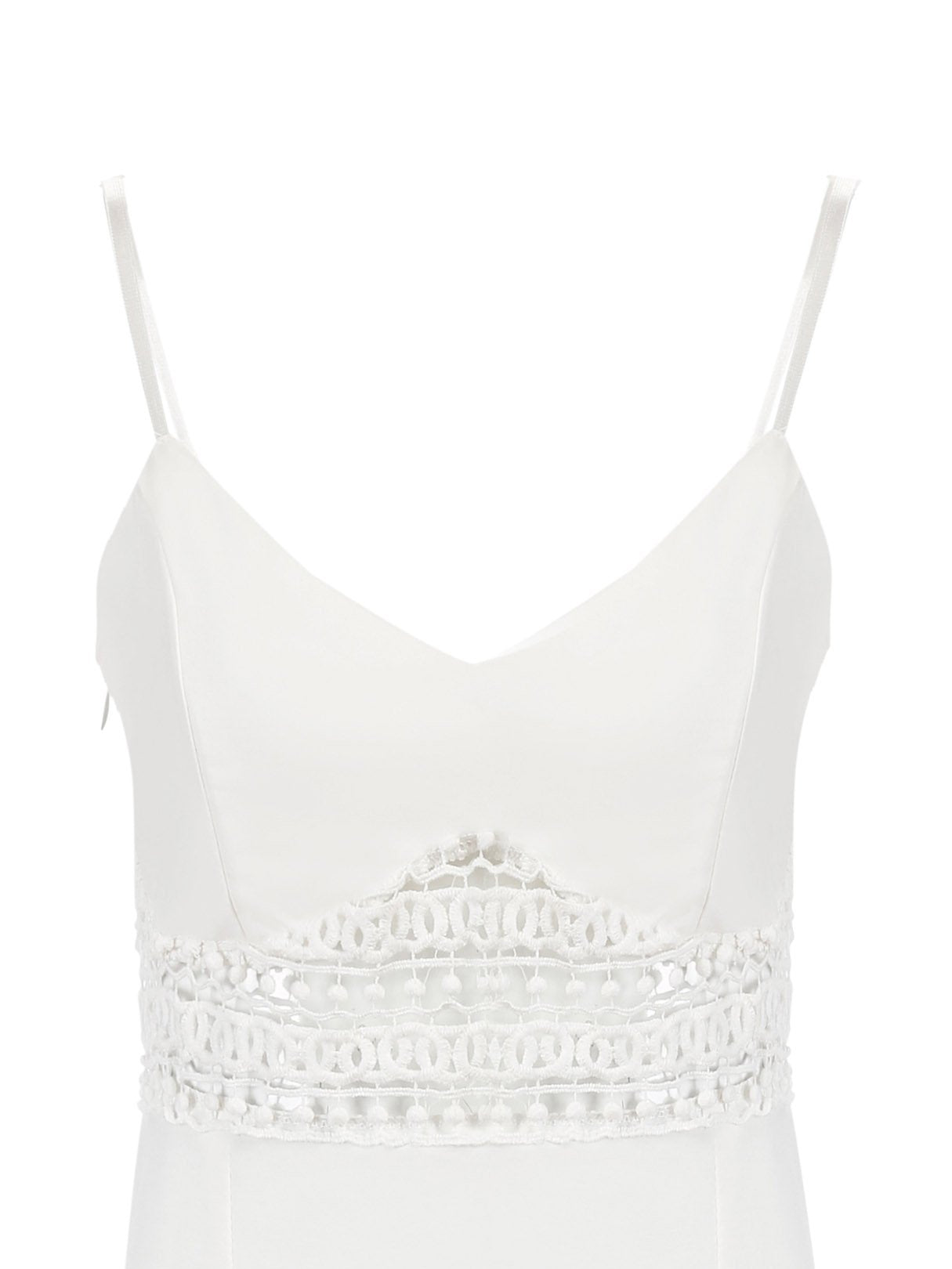 OEM Ladies White V-Neck Dresses