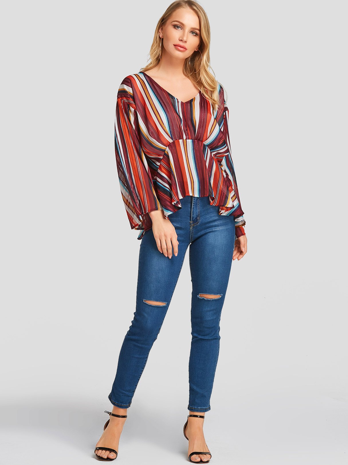NEW FEELING Womens Multi Blouses
