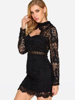 ODM Ladies Long Sleeve Sexy Dress