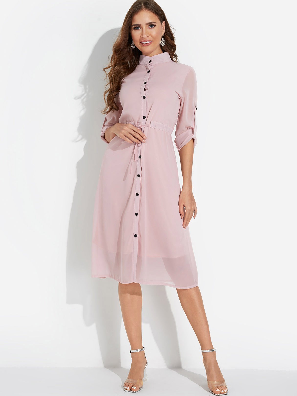 Custom Womens Short Sleeve Midi Dress
