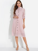 Custom Womens Short Sleeve Midi Dress