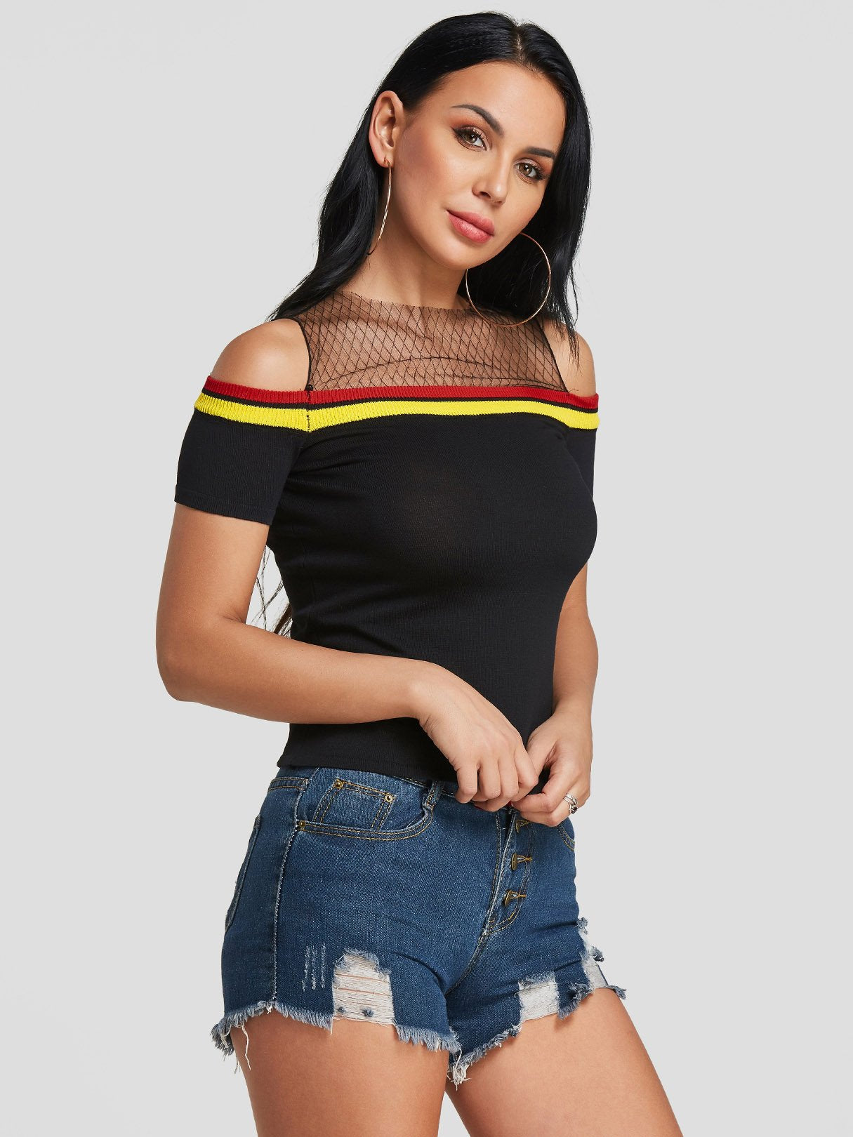 OEM Ladies Black T-Shirts
