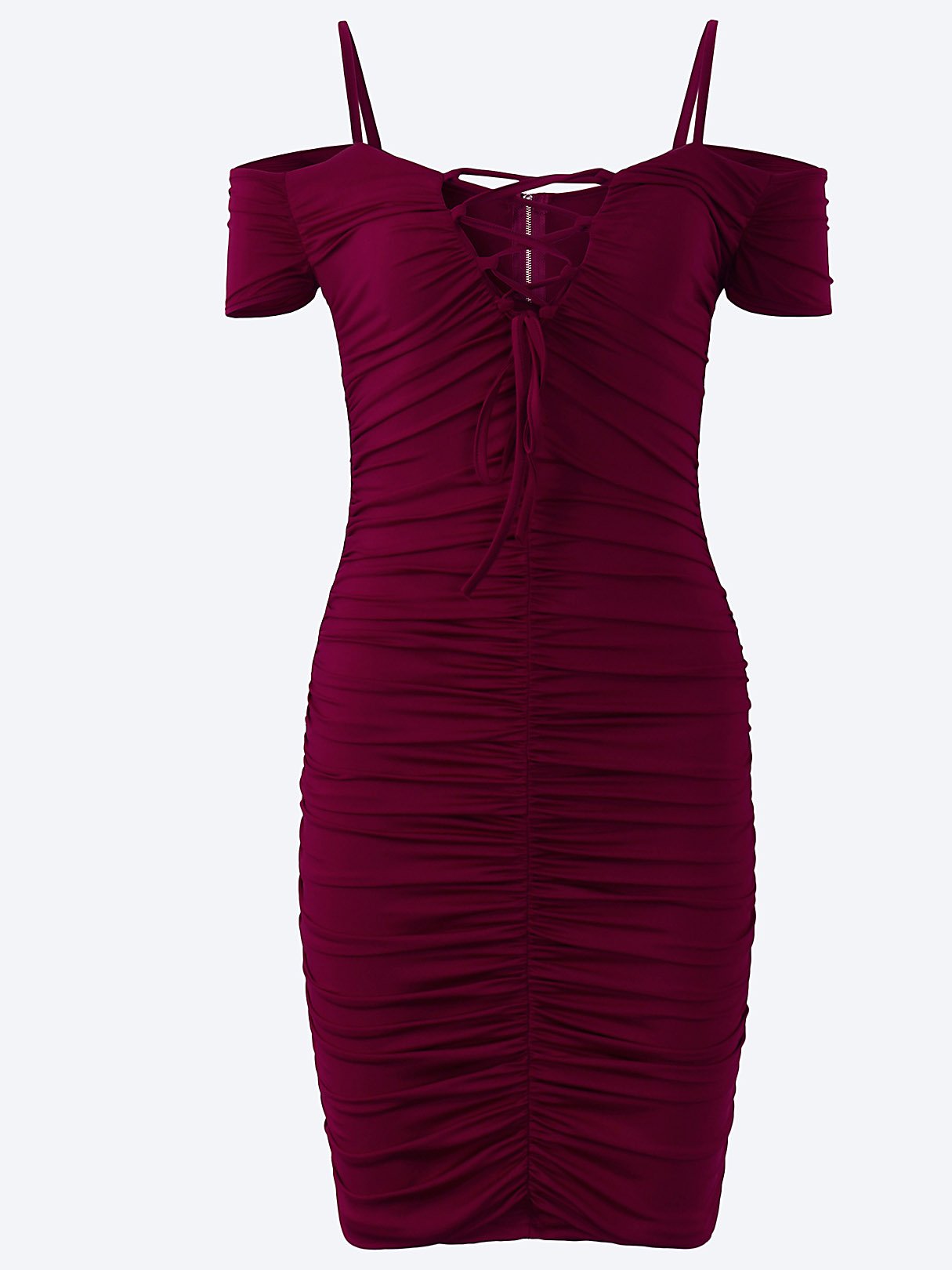 Custom Ladies Deep V Neck Mini Dress