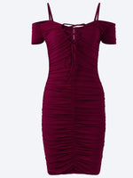Custom Ladies Deep V Neck Mini Dress