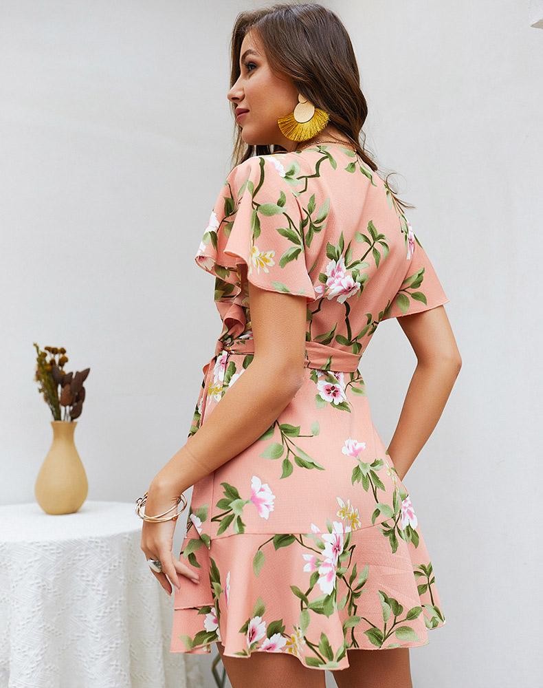 Custom Womens Floral Print Dresses