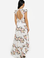 NEW FEELING Womens White Maxi Dresses