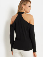 NEW FEELING Womens Black T-Shirts