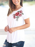 OEM Ladies White T-Shirts