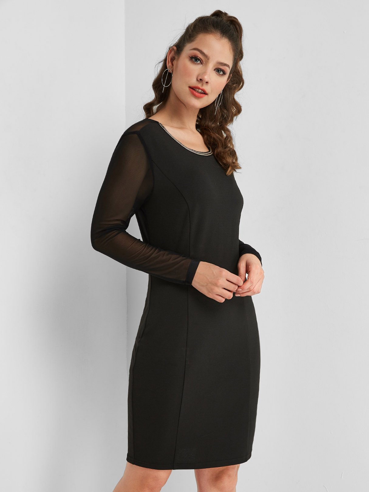 OEM Ladies Black Casual Dresses
