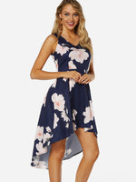 OEM Ladies Navy Floral Dresses