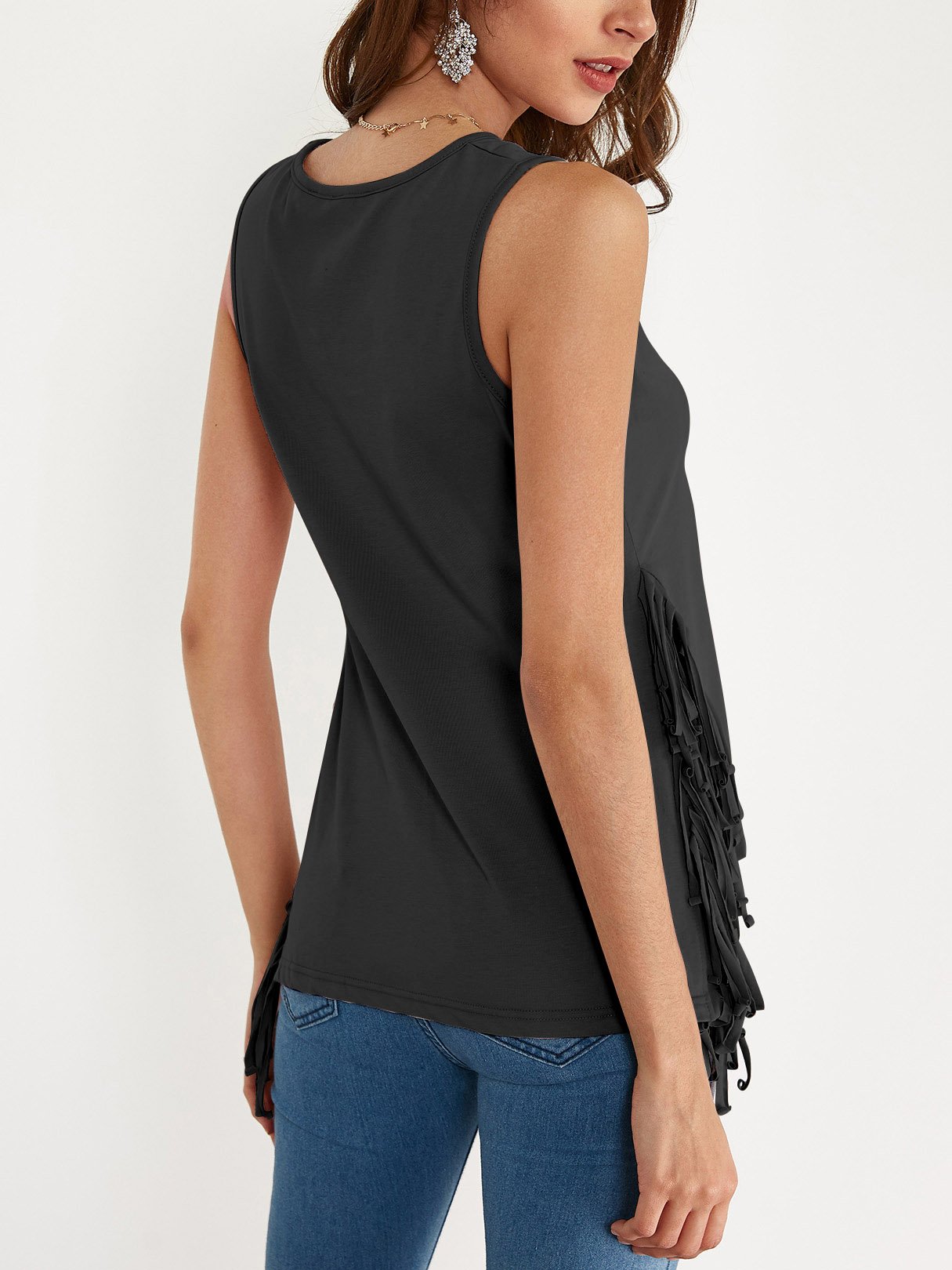 Custom Women's Tops With Cut Out Sleeves