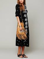 OEM Ladies Black Maxi Dresses