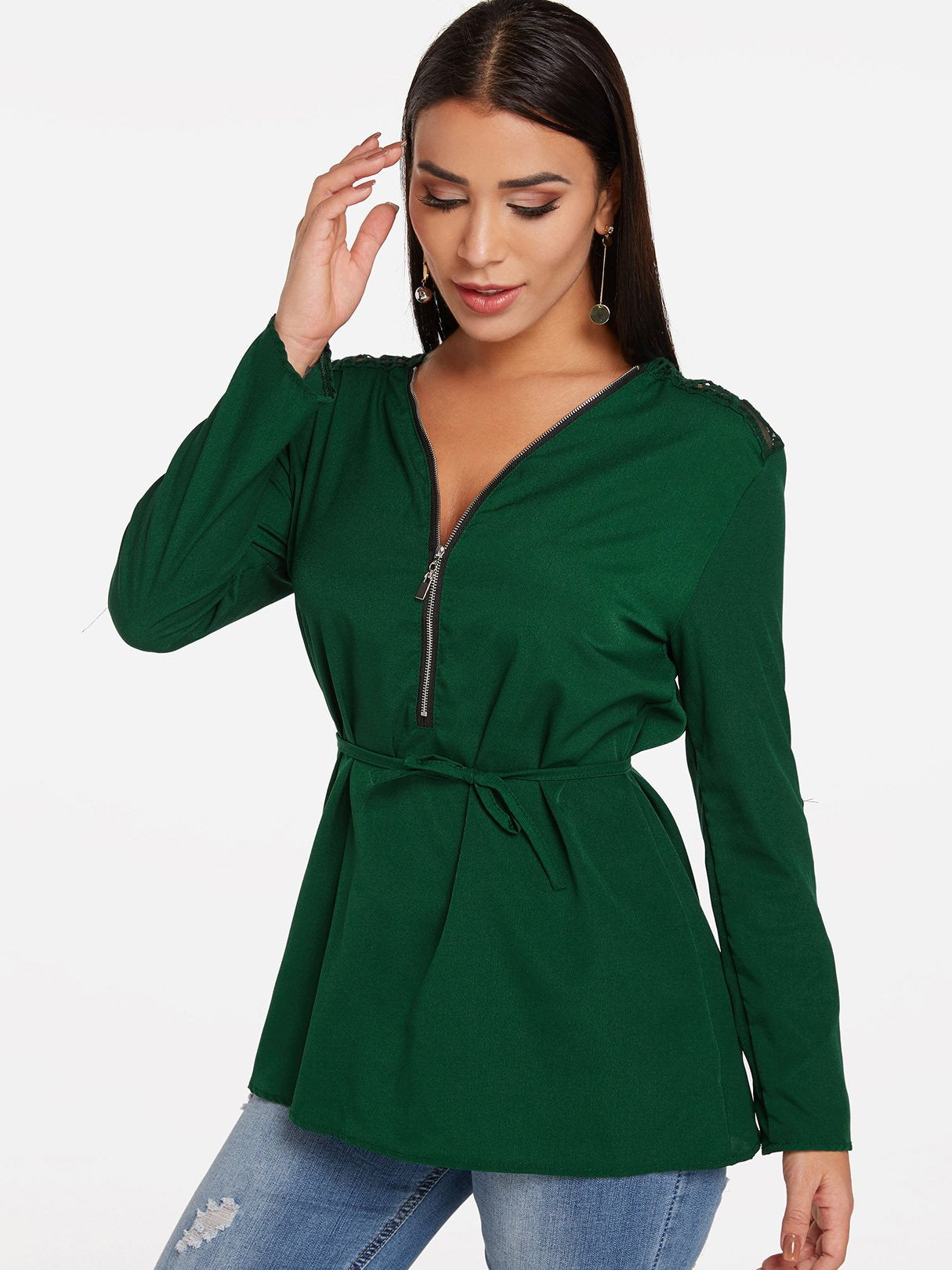 ODM Ladies Long Sleeve Blouses