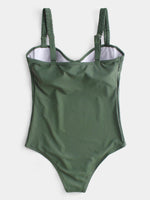 NEW FEELING Womens Green One-Pieces