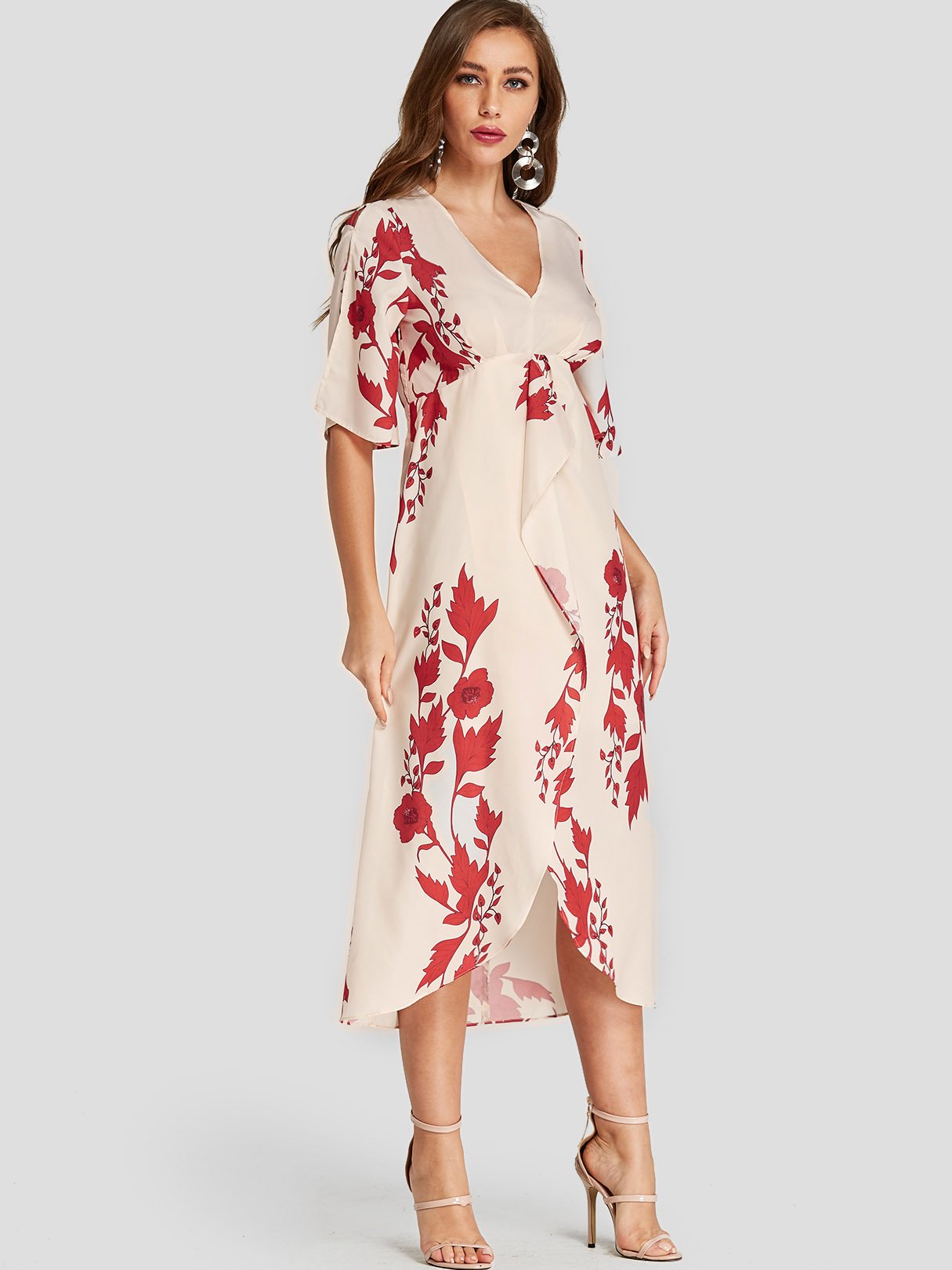 ODM Floral Chiffon Dress