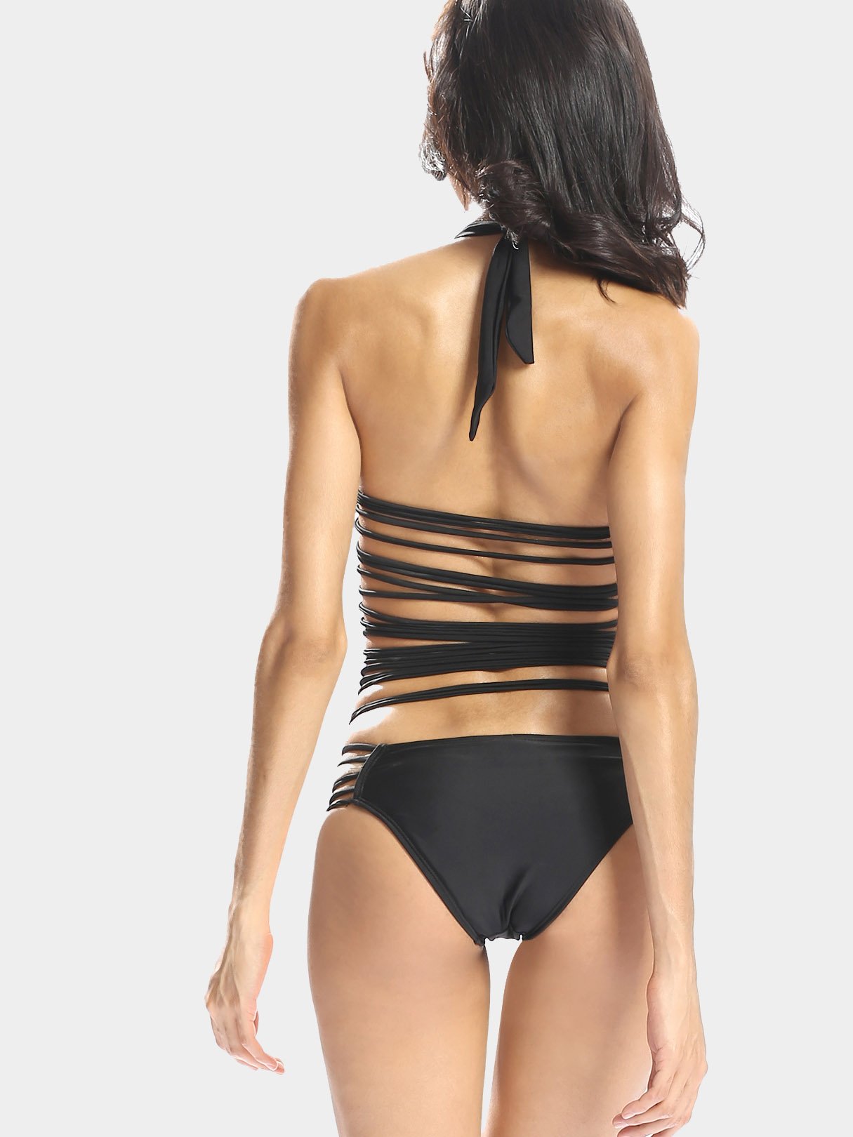 NEW FEELING Womens Black One-Pieces
