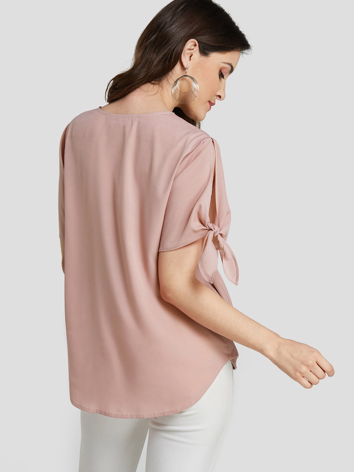 ODM Ladies Short Sleeve Blouses