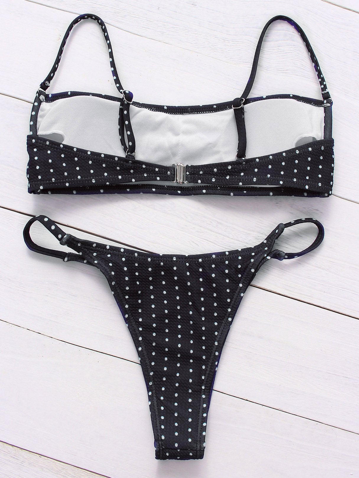 NEW FEELING Womens Black Bikinis
