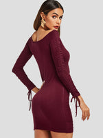 NEW FEELING Womens Burgundy Mini Dresses
