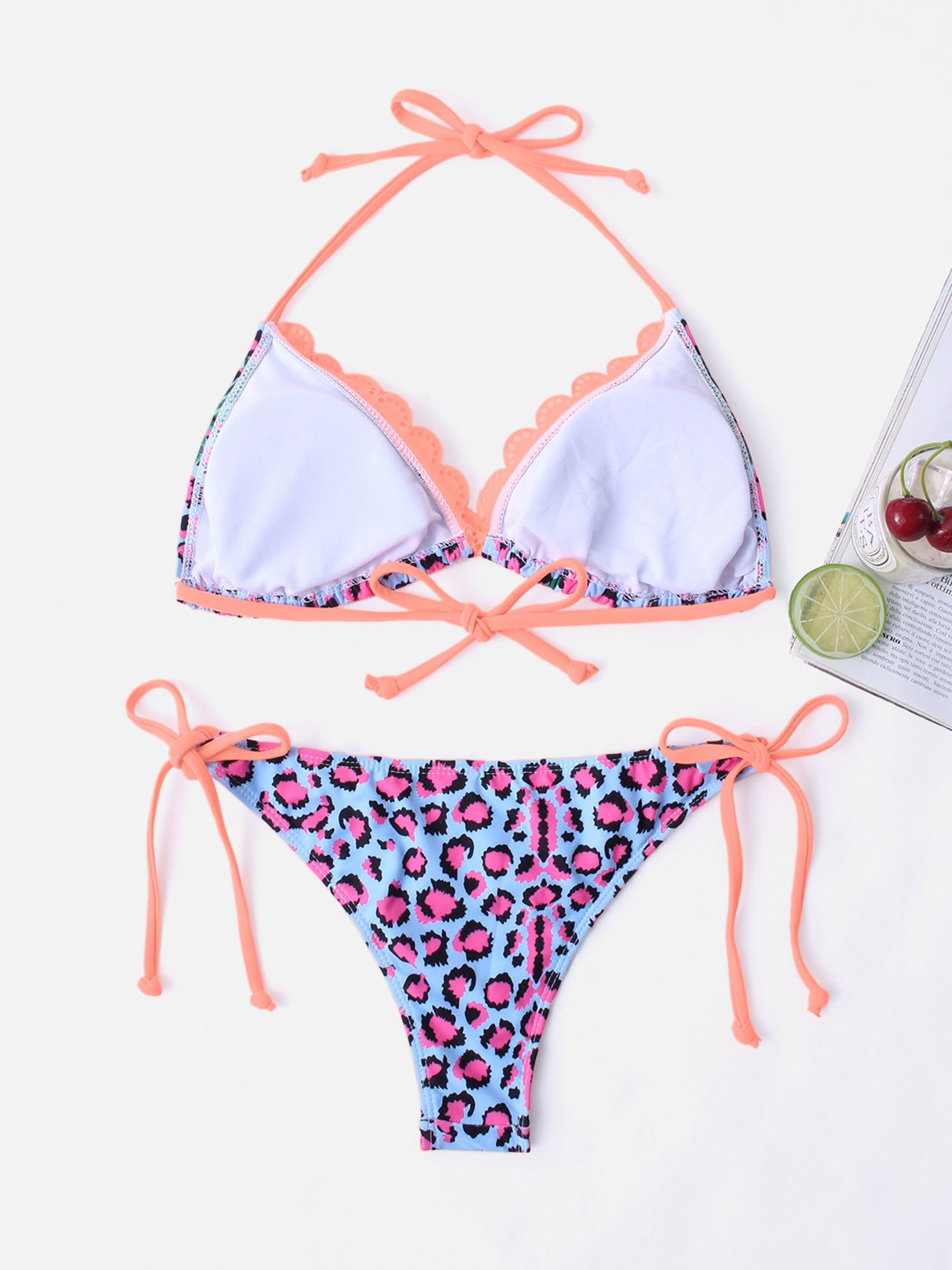 NEW FEELING Womens Sky Blue Bikinis