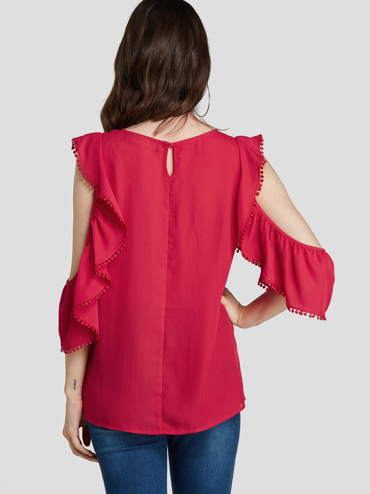 ODM Ladies Short Sleeve Blouses