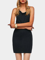 NEW FEELING Womens Black Mini Dresses