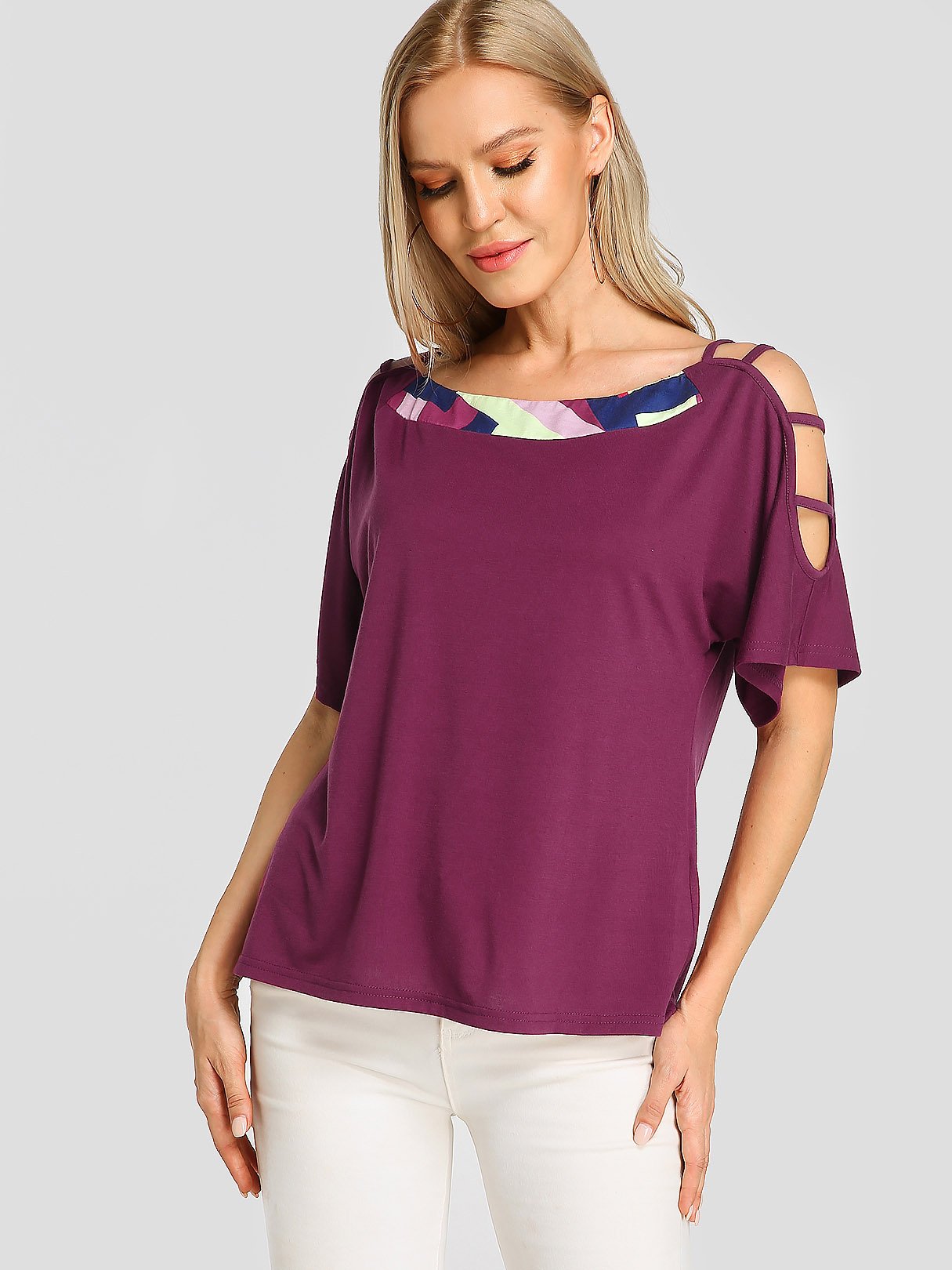 OEM Ladies Purple T-Shirts