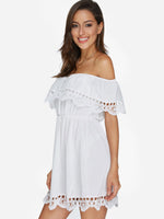 OEM Ladies White Mini Dresses