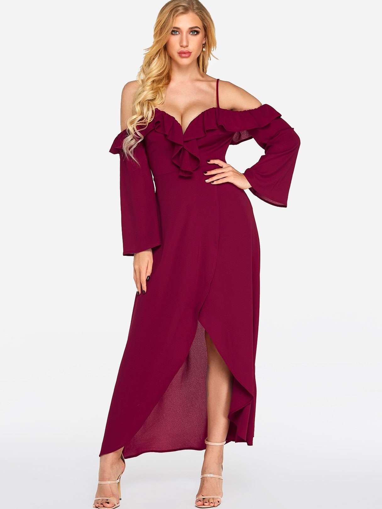 ODM Ladies Long Sleeve Sexy Dress