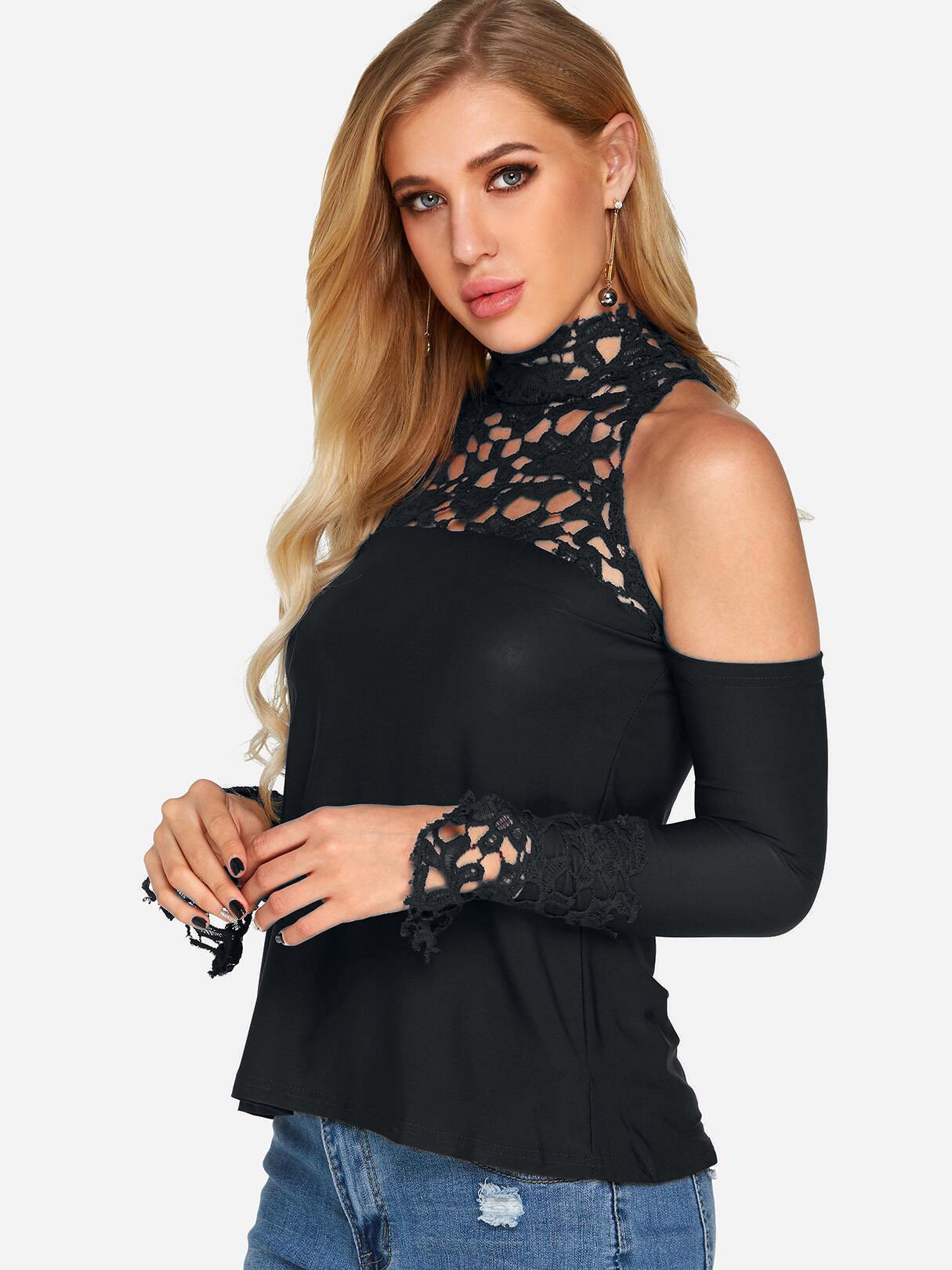 OEM Ladies Black T-Shirts