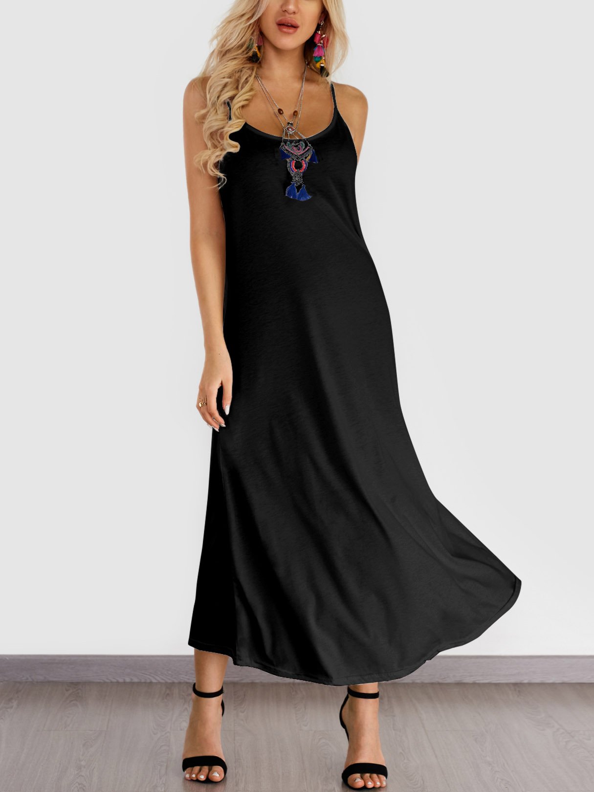 ODM Ladies Sleeveless Maxi Dress